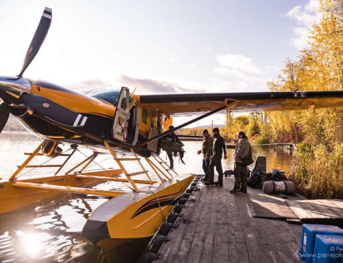Loading the floating plane for the journey, Smithers, BC, Canada